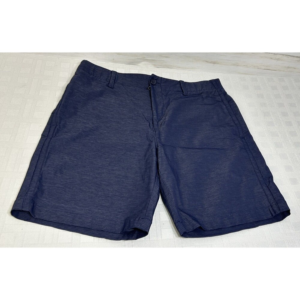 Under Armour Shorts Men Size 34 Dark Blue Stretch Performance Golf Long Casual